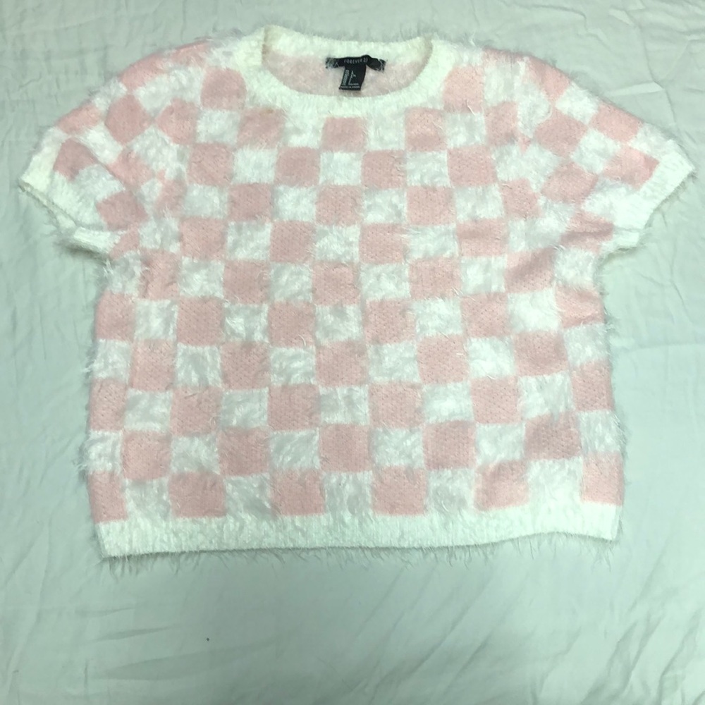 Fluffy Crop Top Sweater